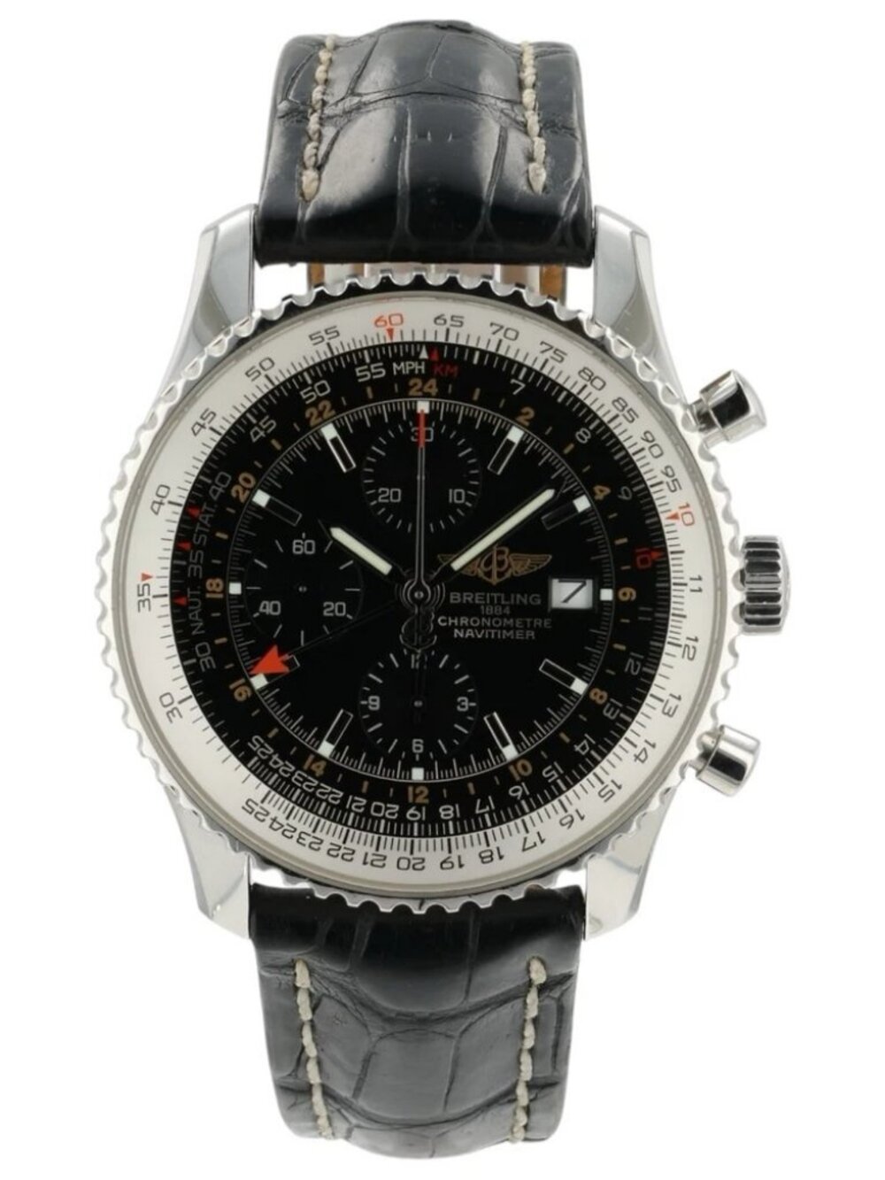 Breitling Navitimer Black Dial Stainless Steel 46mm Automatic Men’s Watch A24322